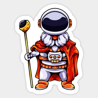 Astronaut King Sticker